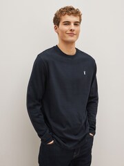 Black/Green/Blue/White Long Sleeve Stag T-Shirts 4 Pack - Image 12 of 14