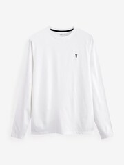 Black/Green/Blue/White Long Sleeve Stag T-Shirts 4 Pack - Image 3 of 14