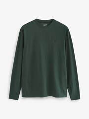 Black/Green/Blue/White Long Sleeve Stag T-Shirts 4 Pack - Image 4 of 14
