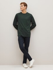 Black/Green/Blue/White Long Sleeve Stag T-Shirts 4 Pack - Image 9 of 14
