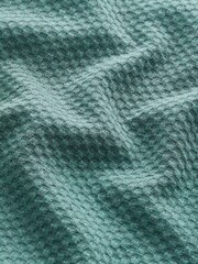 Green Textured Long Sleeve Zip Neck Jumper - Image 9 of 9