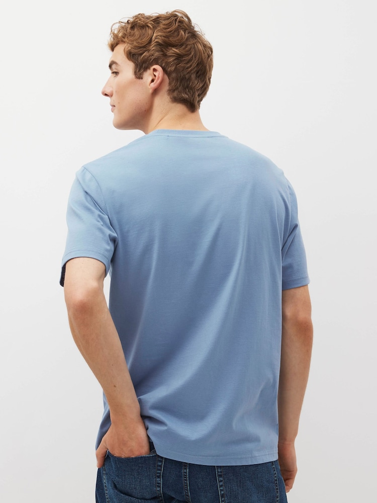 Stone/ Light Blue/ Charcoal Grey/ Mushroom Brown Regular Fit T-Shirts 4 Pack - Image 10 of 14