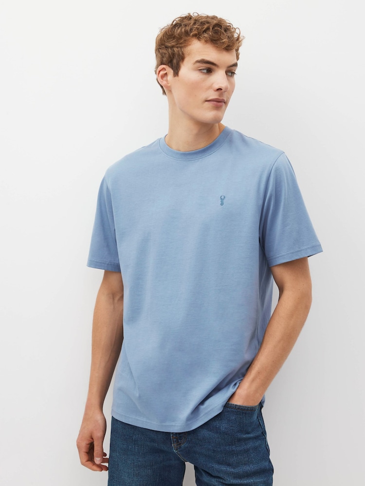 Stone/ Light Blue/ Charcoal Grey/ Mushroom Brown Regular Fit T-Shirts 4 Pack - Image 11 of 14