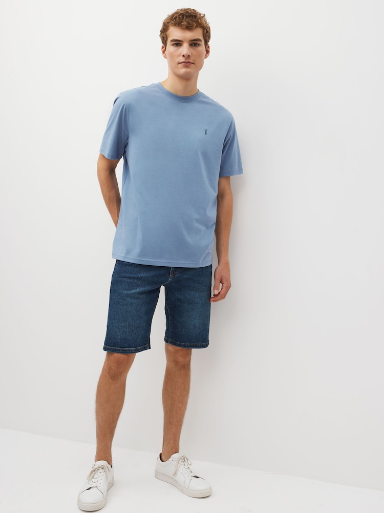 Stone/ Light Blue/ Charcoal Grey/ Mushroom Brown Regular Fit T-Shirts 4 Pack - Image 9 of 14