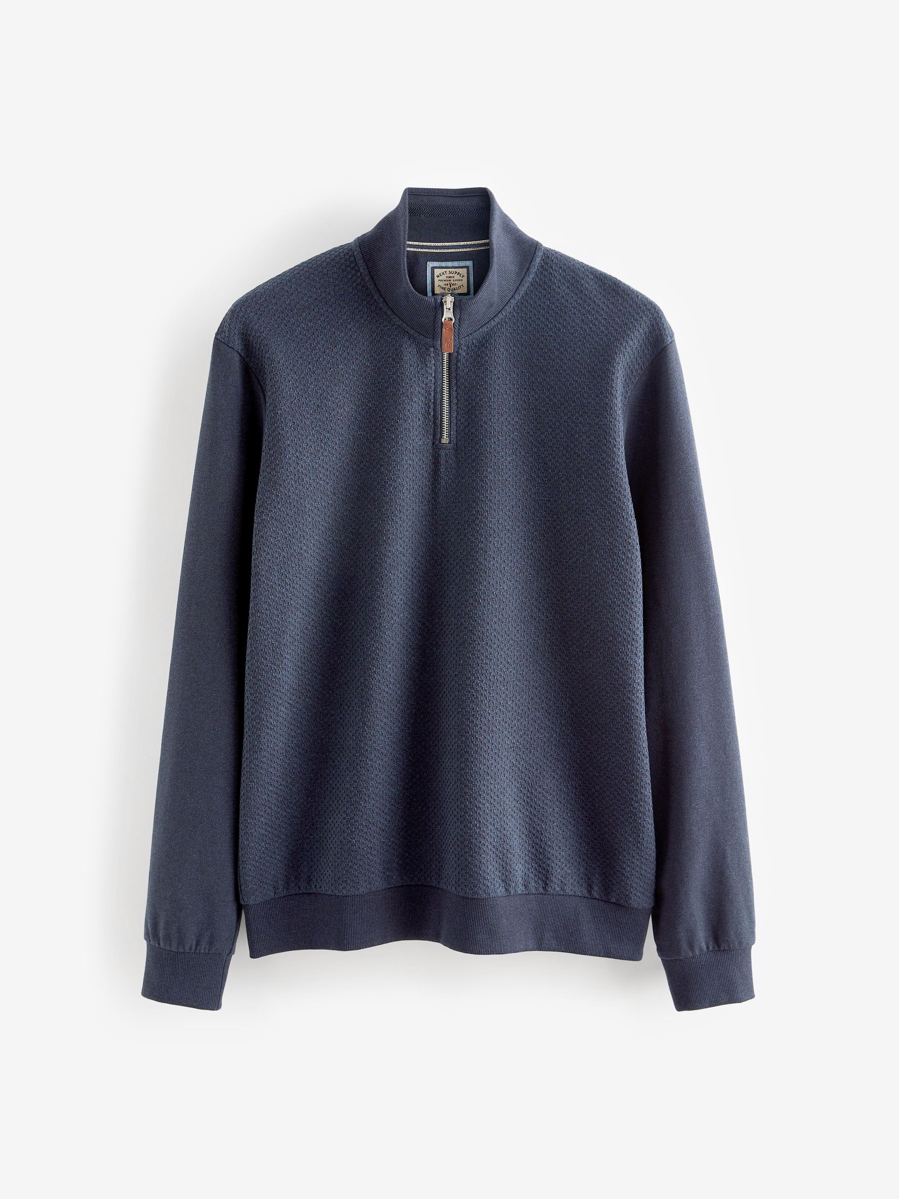 福袋 セール Long Textured Navy Buy Sleeve Poland Next from Jumper Neck Zip WorkUtility&SafetyClothing