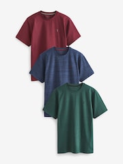 Navy Blue/Burgundy Red/Green - Zestaw 3 koszulek marglowych - Image 1 of 12