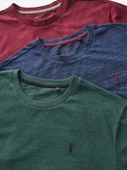 Navy Blue/Burgundy Red/Green - Zestaw 3 koszulek marglowych - Image 11 of 12