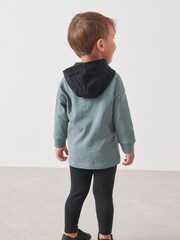 Blue/Black Long Sleeve Hoodie and Leggings Set (3mths-7yrs) - Image 3 of 7