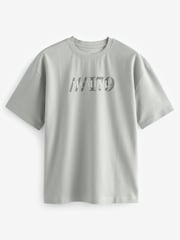 Light Grey Textured T-Shirt - Image 1 of 3