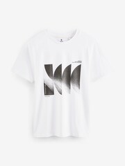 Neutrale Farbe - 3er-Pack - T-Shirt mit Print - Bild 3 von 14
