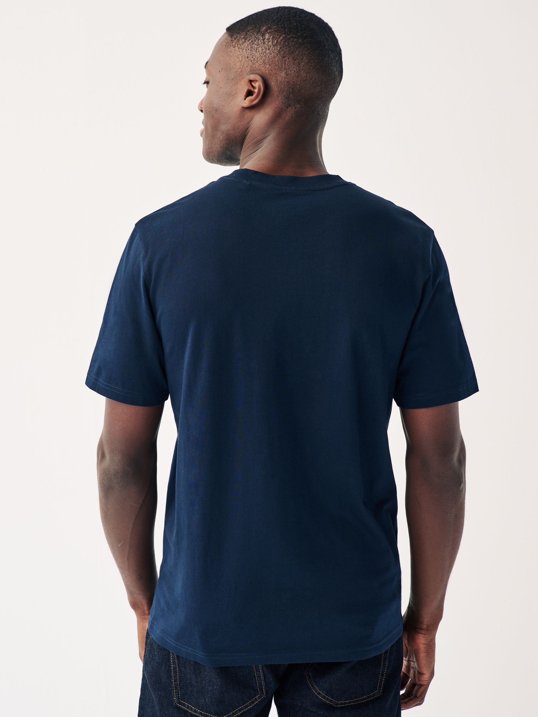 Buy Navy Blue Reindeer Print Christmas T-Shirt from Next