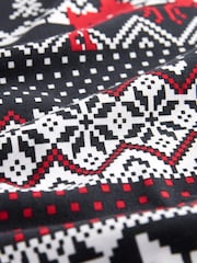 Navy Blue Fairisle Print Christmas T-Shirt - Image 6 of 7