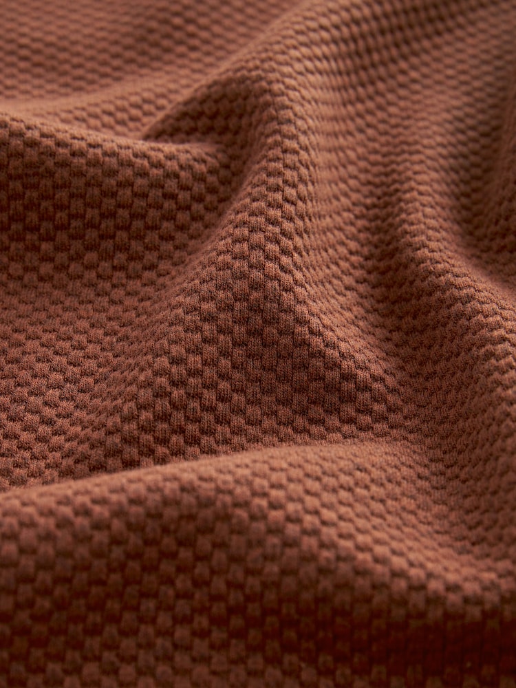 Burgundy Red Long Sleeve Mock Layer T-Shirt - Image 8 of 8