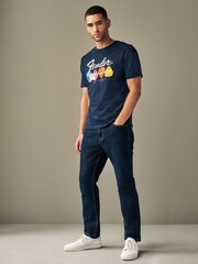 Navy Fender Band Cotton T-Shirt - Image 2 of 7