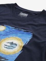 Stormtrooper Art Navy Blue Star Wars License T-Shirt - Image 3 of 3