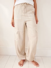 Stone Cargo Combat Trousers - Image 3 of 10