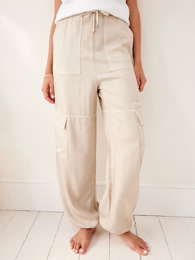 Stone Cargo Combat Trousers - Image 3 of 10