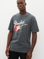 Fender Grey Christmas License T-Shirt - Image 1 of 7