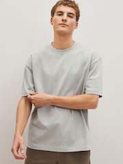 Light Grey Relaxed Heavyweight T-Shirt - Image 1 of 8