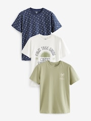 Palm Tree Mix Print T-Shirts 3 Pack - Image 8 of 15