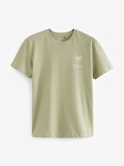 Palm Tree Mix Print T-Shirts 3 Pack - Image 9 of 15
