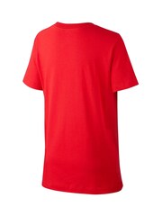 Nike Red/White 100% Cotton Futura Icon T-Shirt - Image 5 of 5