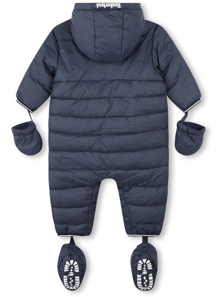Timberland Baby Navy Logo Snowsuit - Image 2 of 2