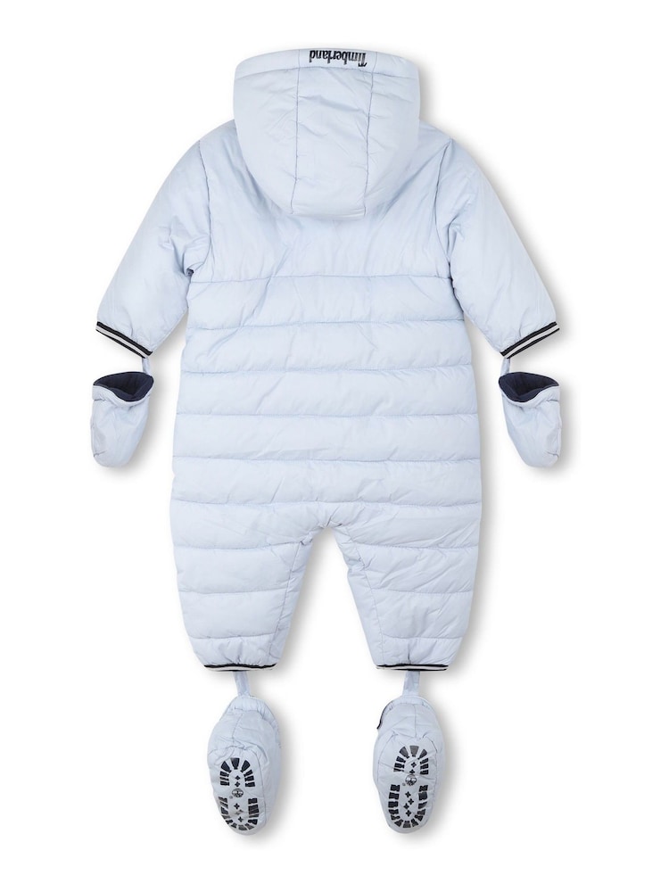 Timberland Baby Blue Logo Snowsuit - Image 2 of 2