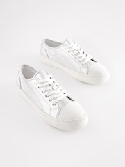 Silver Baseball Canvas Trainers - Image 3 of 7