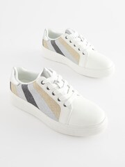 Metallic Forever Comfort® Lace Up Chunky Sole Trainers - Image 2 of 5