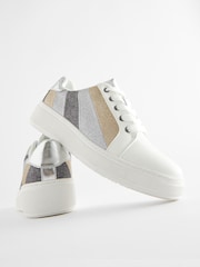 Metallic Forever Comfort® Lace Up Chunky Sole Trainers - Image 3 of 5