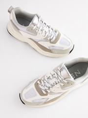 White Forever Comfort® Chunky Sole Lace Up Trainers - Image 4 of 9