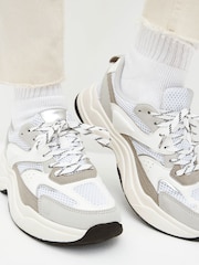 White Forever Comfort® Chunky Sole Lace Up Trainers - Image 5 of 9