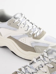 White Forever Comfort® Chunky Sole Lace Up Trainers - Image 6 of 9