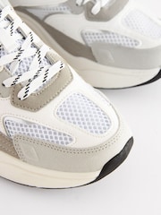 White Forever Comfort® Chunky Sole Lace Up Trainers - Image 7 of 9
