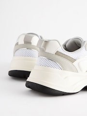 White Forever Comfort® Chunky Sole Lace Up Trainers - Image 8 of 9