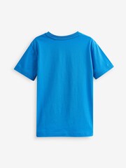 Blue 3D T-Rex City Scape Printed T-Shirt (3-16yrs) - Image 2 of 2
