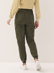 Khaki Green Jersey Denim Cargo Joggers - Image 2 of 6