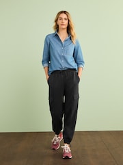 Mid Blue 100% Cotton Denim Shirt - Image 2 of 7