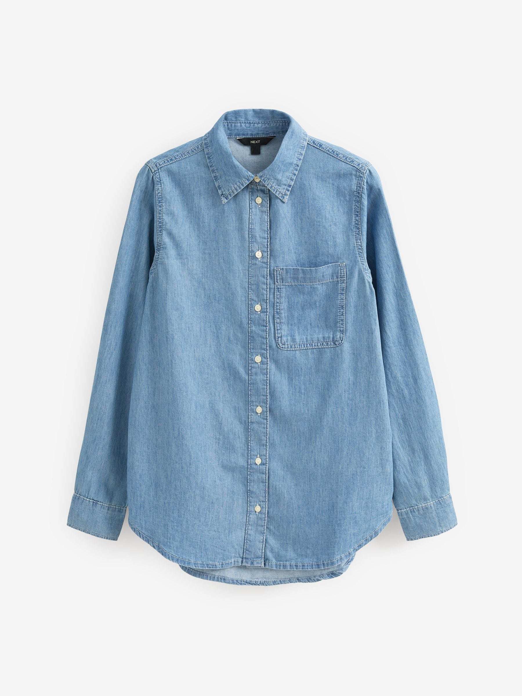 Womens denim shirt h&m best sale