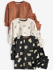 Star Print Oversized Pyjamas 3 Pack (9mths-8yrs) - Image 3 of 7