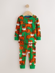 Bright Animal Print Snuggle Pyjamas 3 Pack (9mths-8yrs) - Image 5 of 12