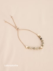 Gold Plated/Silver Plated Semi-Precious Stone Pully Bracelet - Image 6 of 7