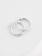 Sterling Silver Mini Hoop Earrings - Image 3 of 3