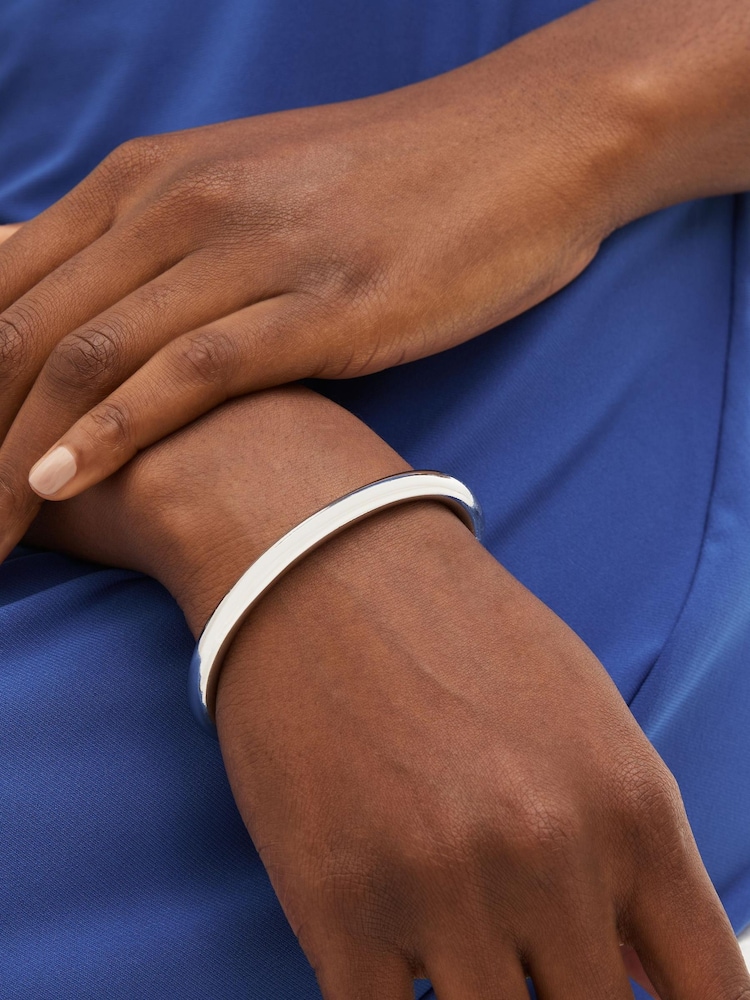 Silver Tone Chunky Cuff Bracelet - Image 1 of 3