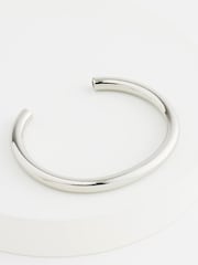Silver Tone Chunky Cuff Bracelet - Image 3 of 3