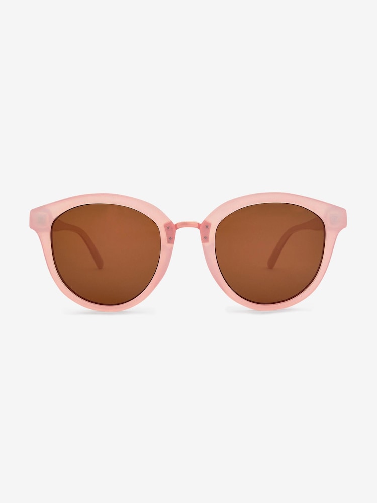 Light Pink Preppy Round Sunglasses - Image 3 of 5