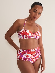 Phase Eight Orange Leaf Print Bikini Top - Image 1 of 6