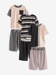 Black/Grey Short Pyjamas 3 Pack (3-16yrs) - Image 3 of 11