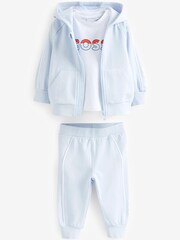 BOSS Blue Baby Pale 3 Piece Tracksuit Set - Image 1 of 2